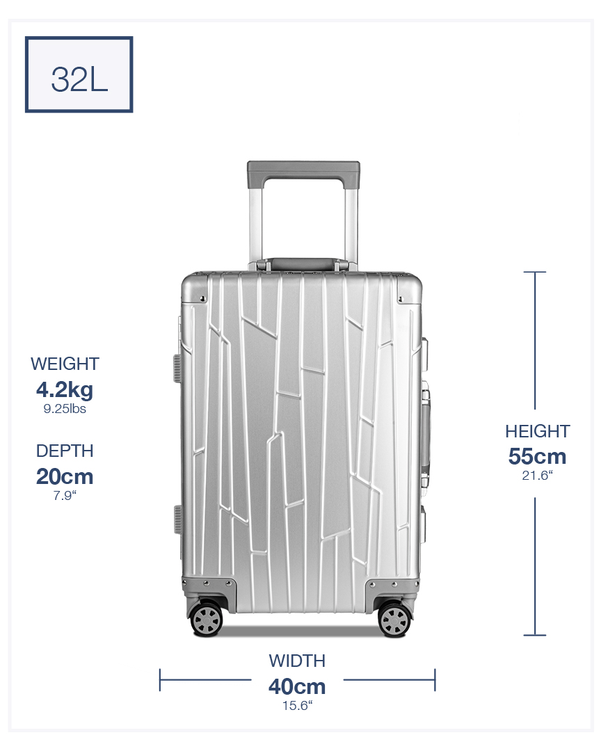 produktbild GUNDEL Business-Trolley silber aluminium Koffer