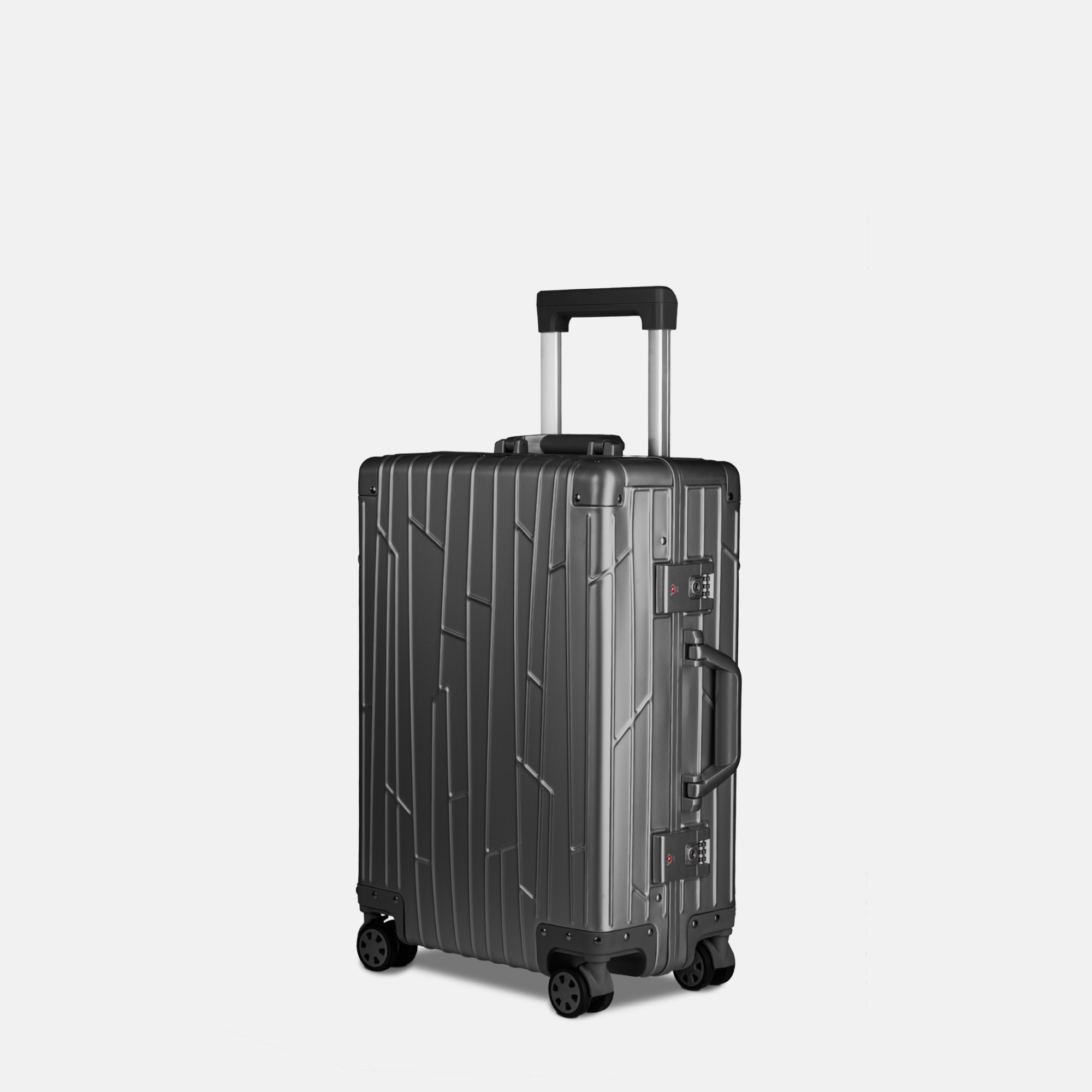 Koffer Koffer mit Rädern, 3-Gang-Einstellhebel, Gepäck, großes  Fassungsvermögen, Handgepäck, Frontöffnung, Design-Koffer dauerhaft :  : Fashion
